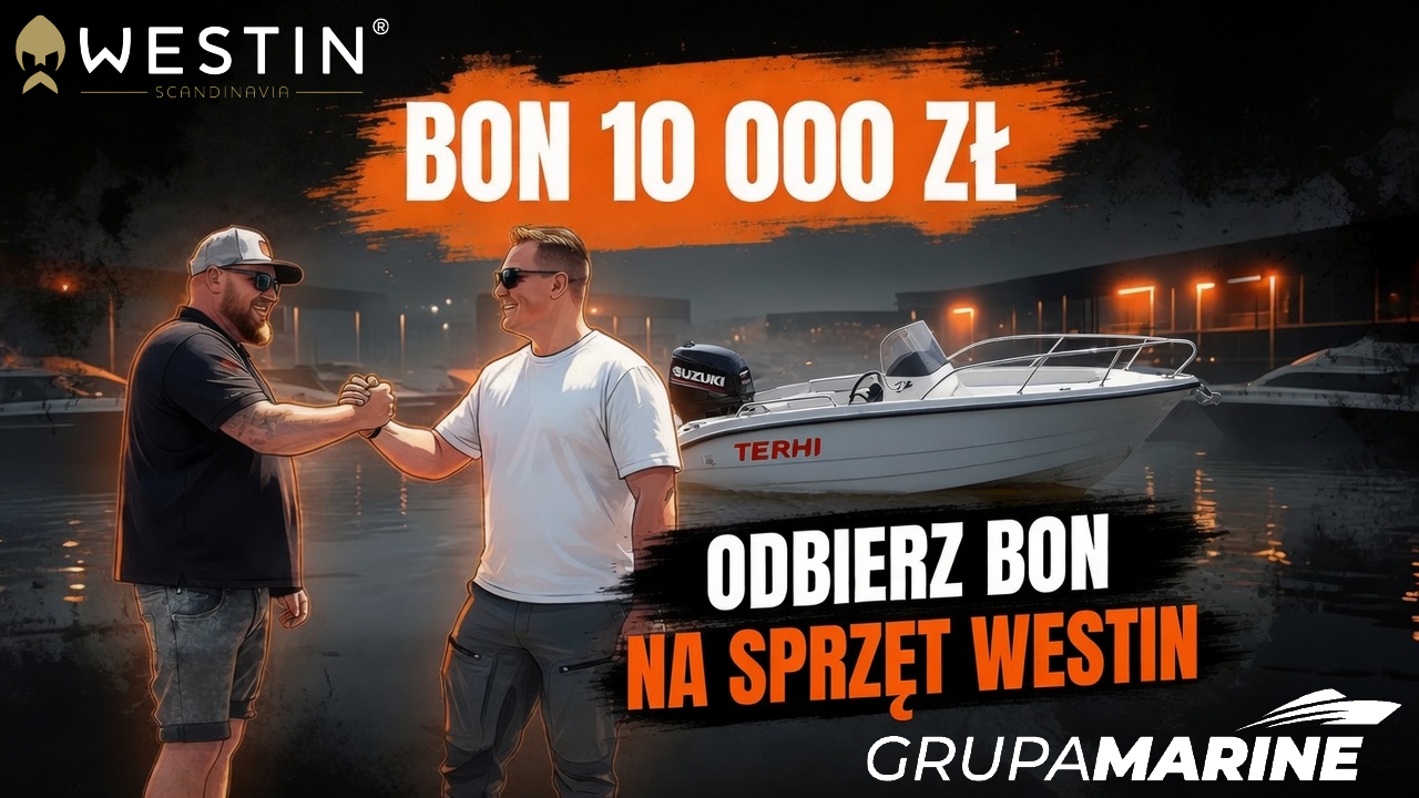 Terhi 450 za 86 000 zł z bonem 10 000 zł na sprzęt Westin Fishing - Grupa Marine i Westin